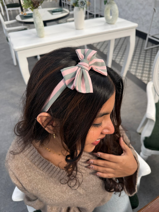 Sugarstripe Sweet Bow Hairband