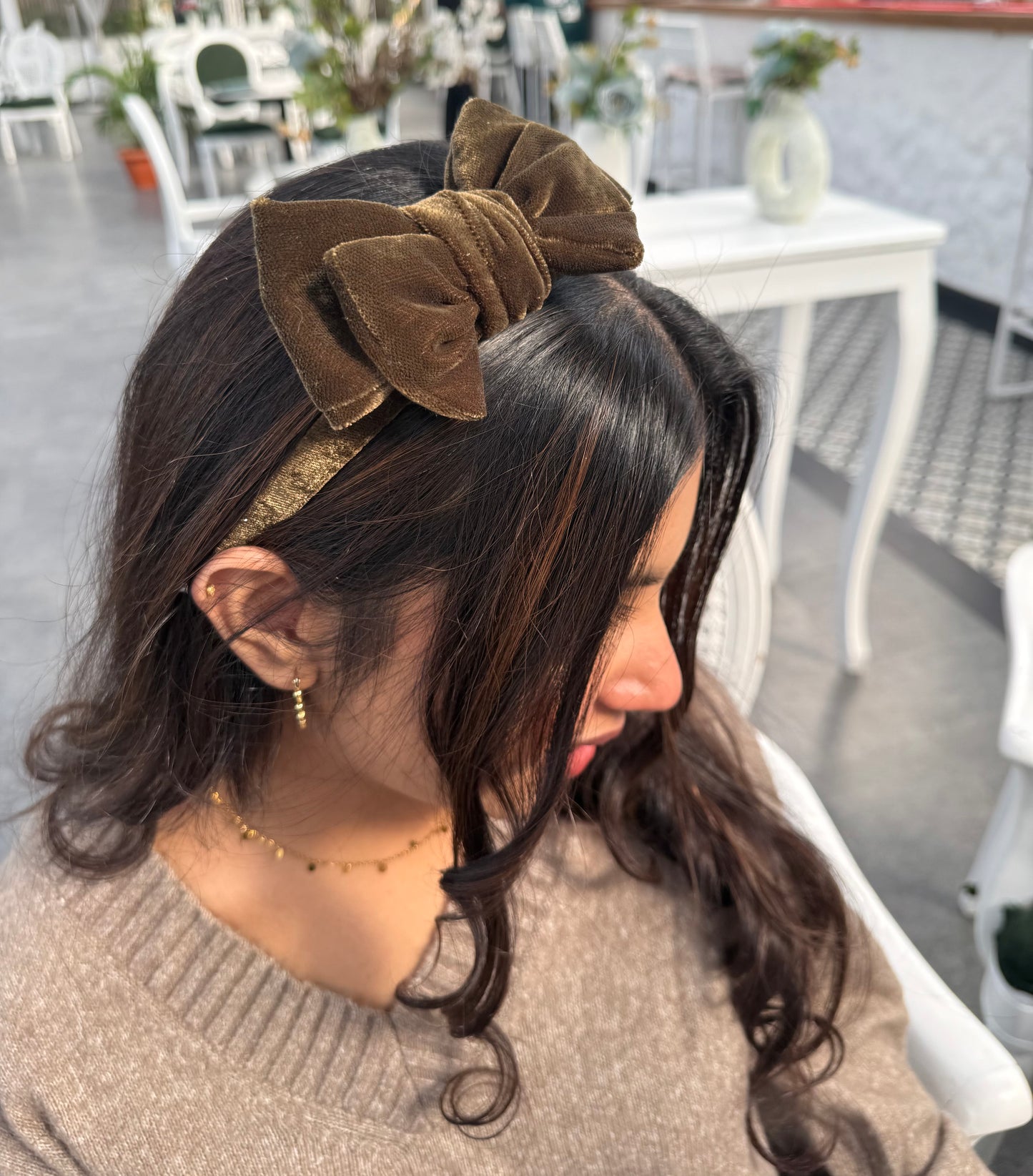 Winter Forest Bow Hairband