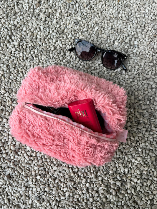 Pink Teddy Pouch