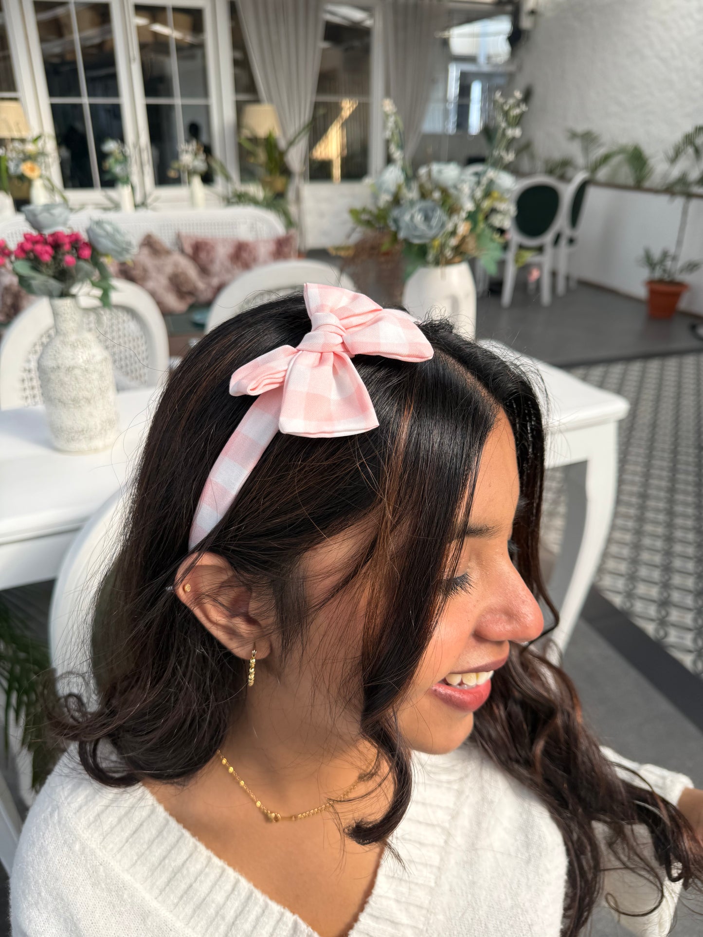 Blush Cottage Bow Hairband
