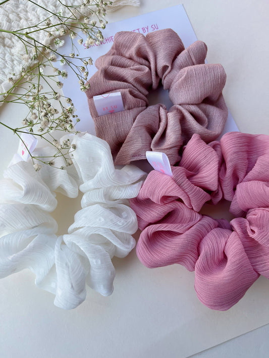 Blush Mauve Scrunchie Combo