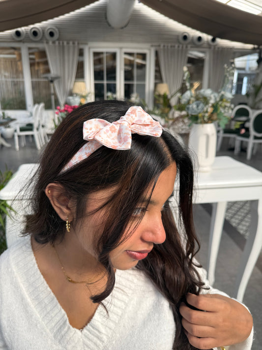 Sweet Peach Bow Hairband