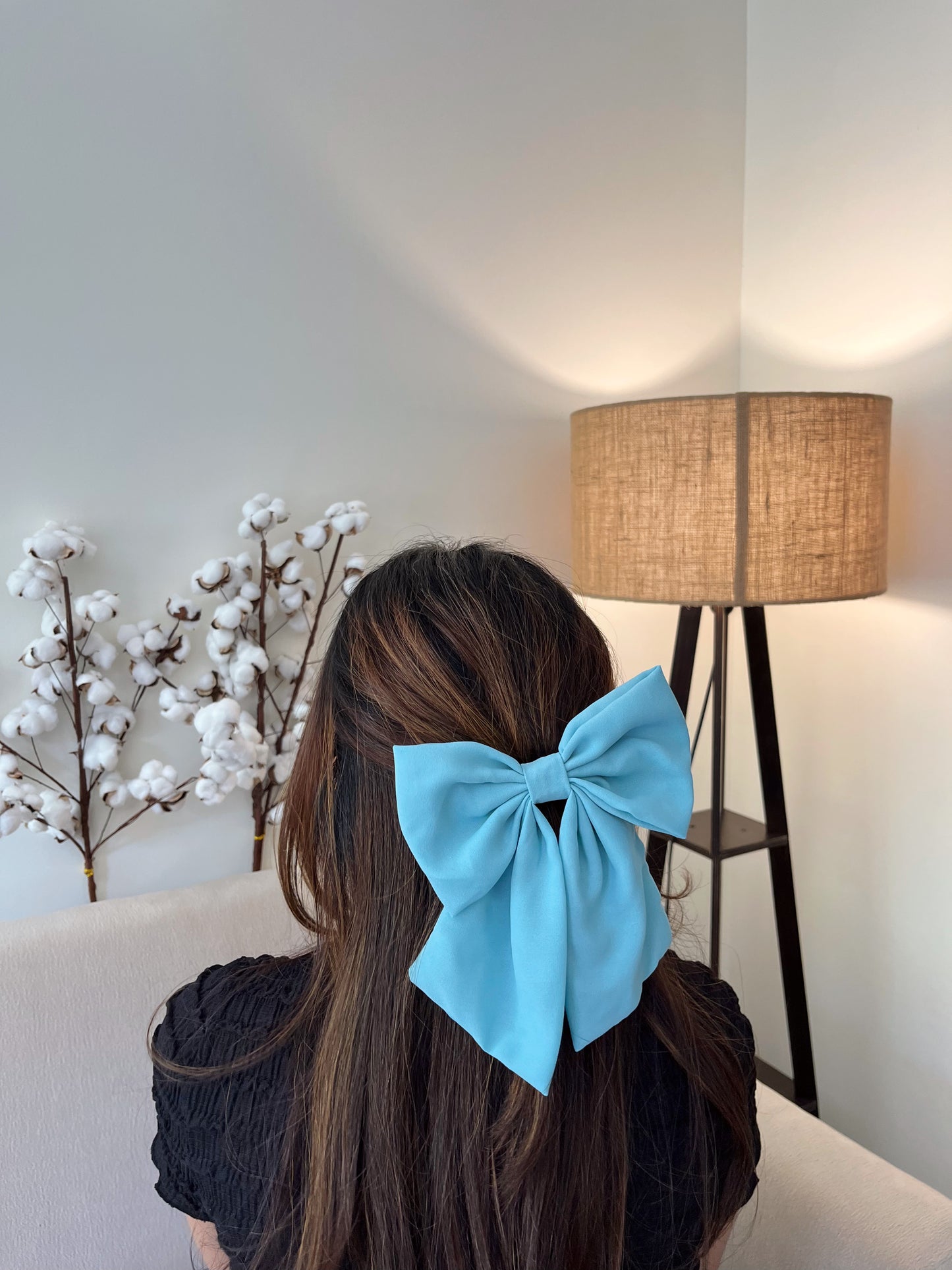 Sea Green Georgette Tailbow