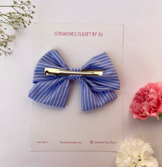 Classic Blue Bow