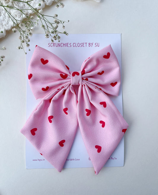 Pink Heart Tailbow