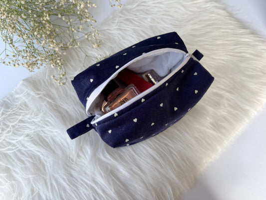 Sweetheart Blue Corduroy Pouch