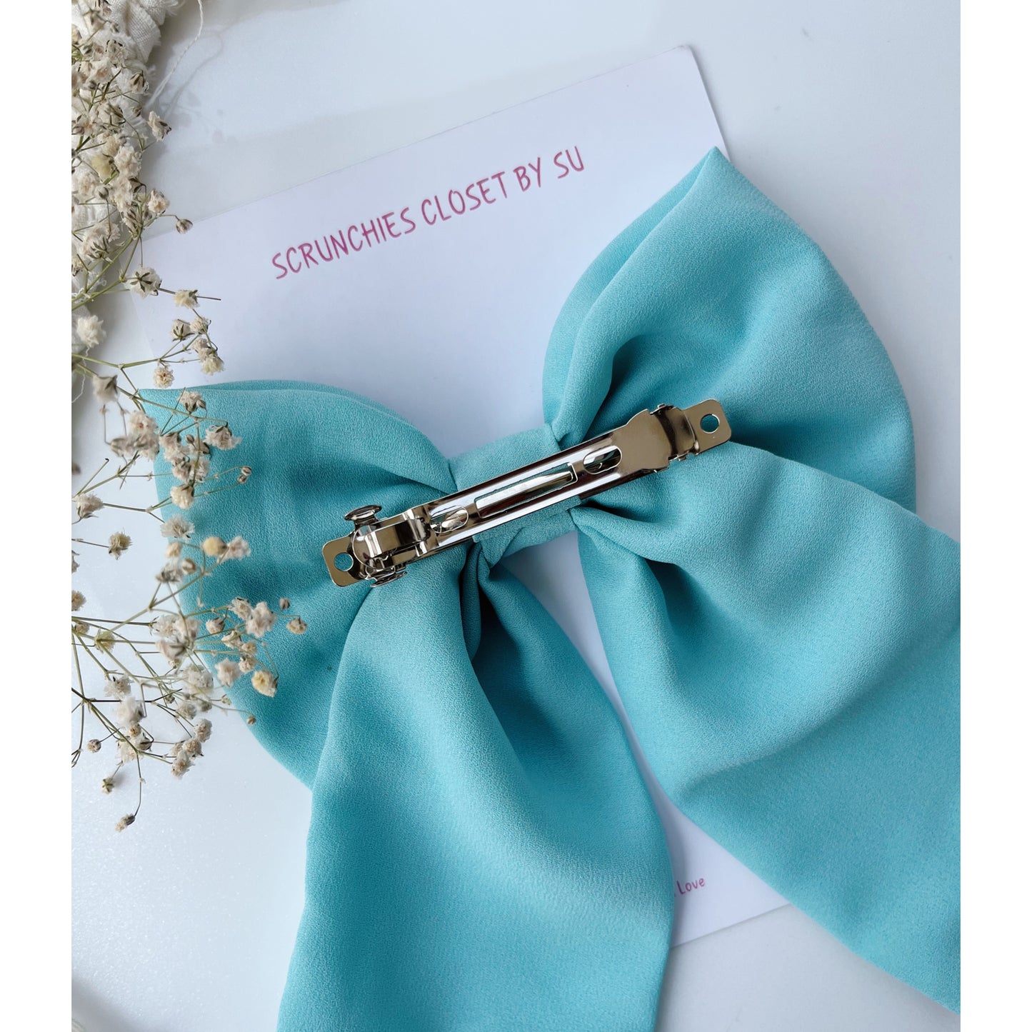 Sea Green Georgette Tailbow