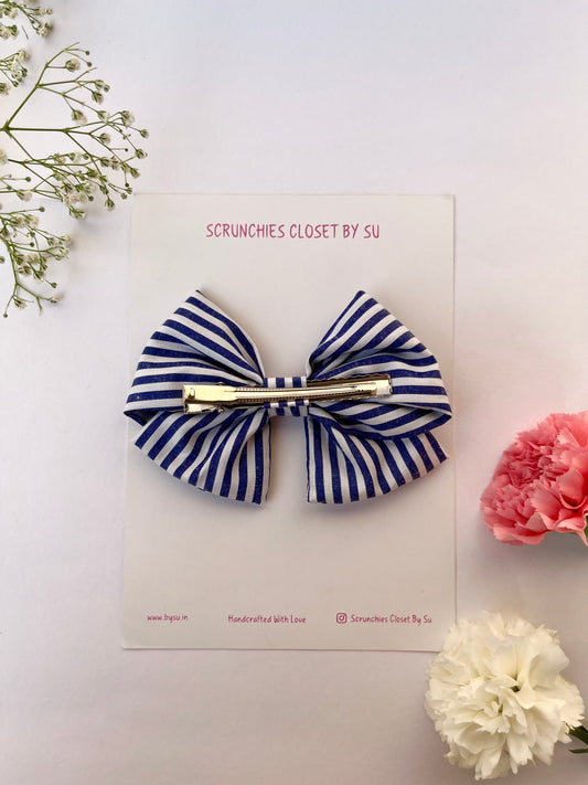 Navy Blue Bow