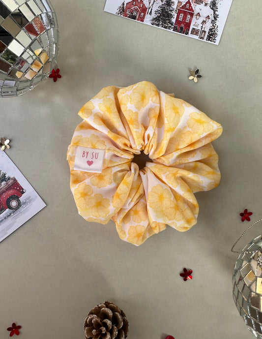 Yellow Daisy Scrunchie