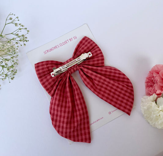 Red Gingham Tailbow
