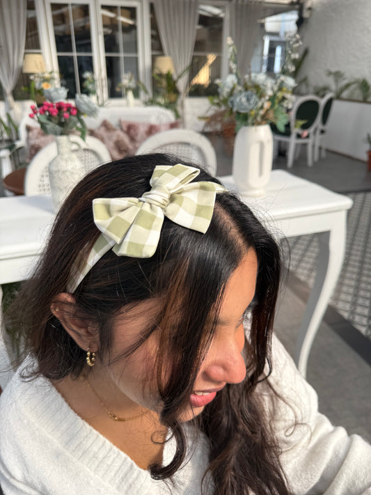 Sage Picnic Bow Hairband
