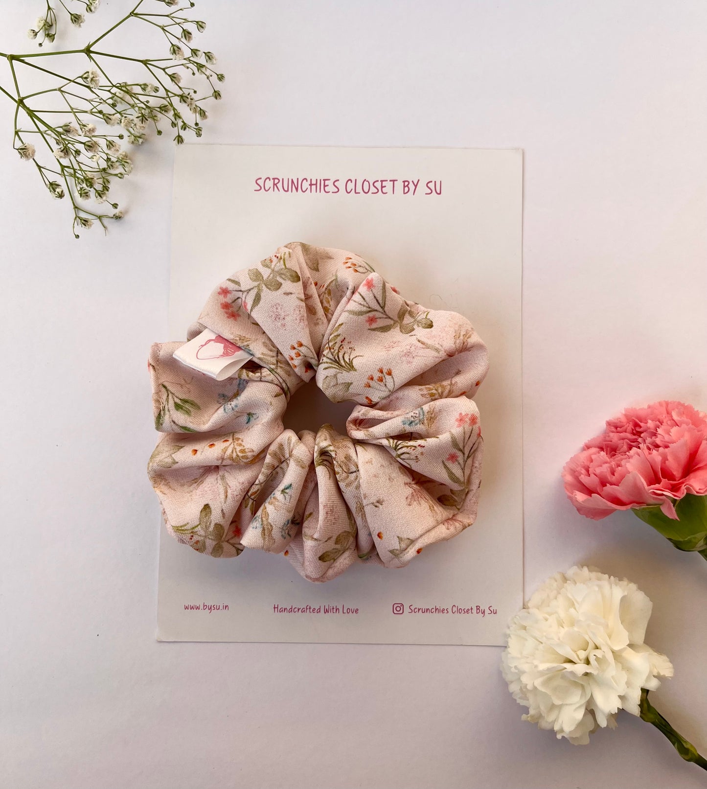 Vintage Cotton Scrunchie