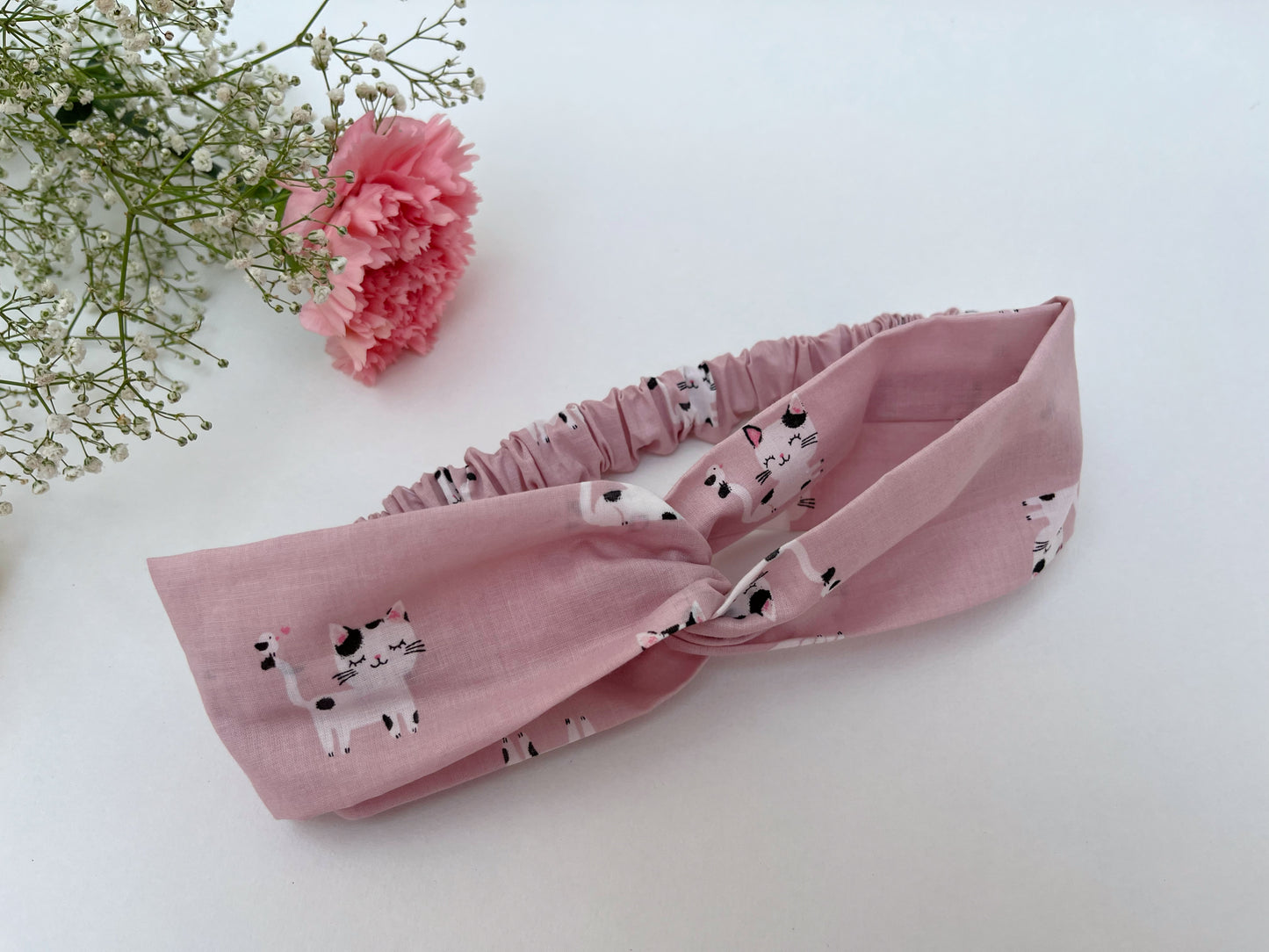 Cat Print Turban Headband