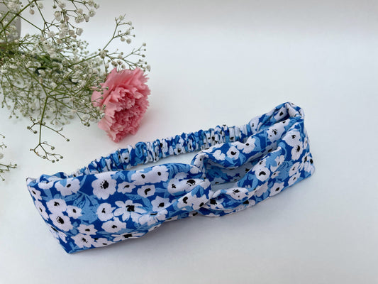 Shades of Blue Turban Headband