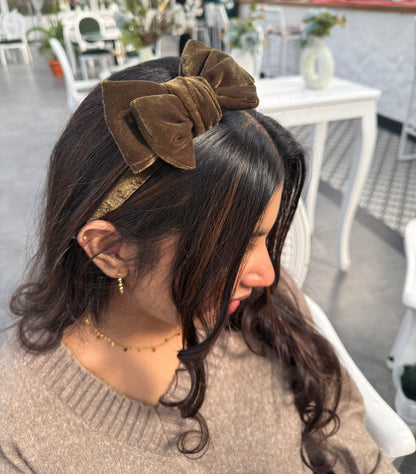 Winter Forest Bow Hairband
