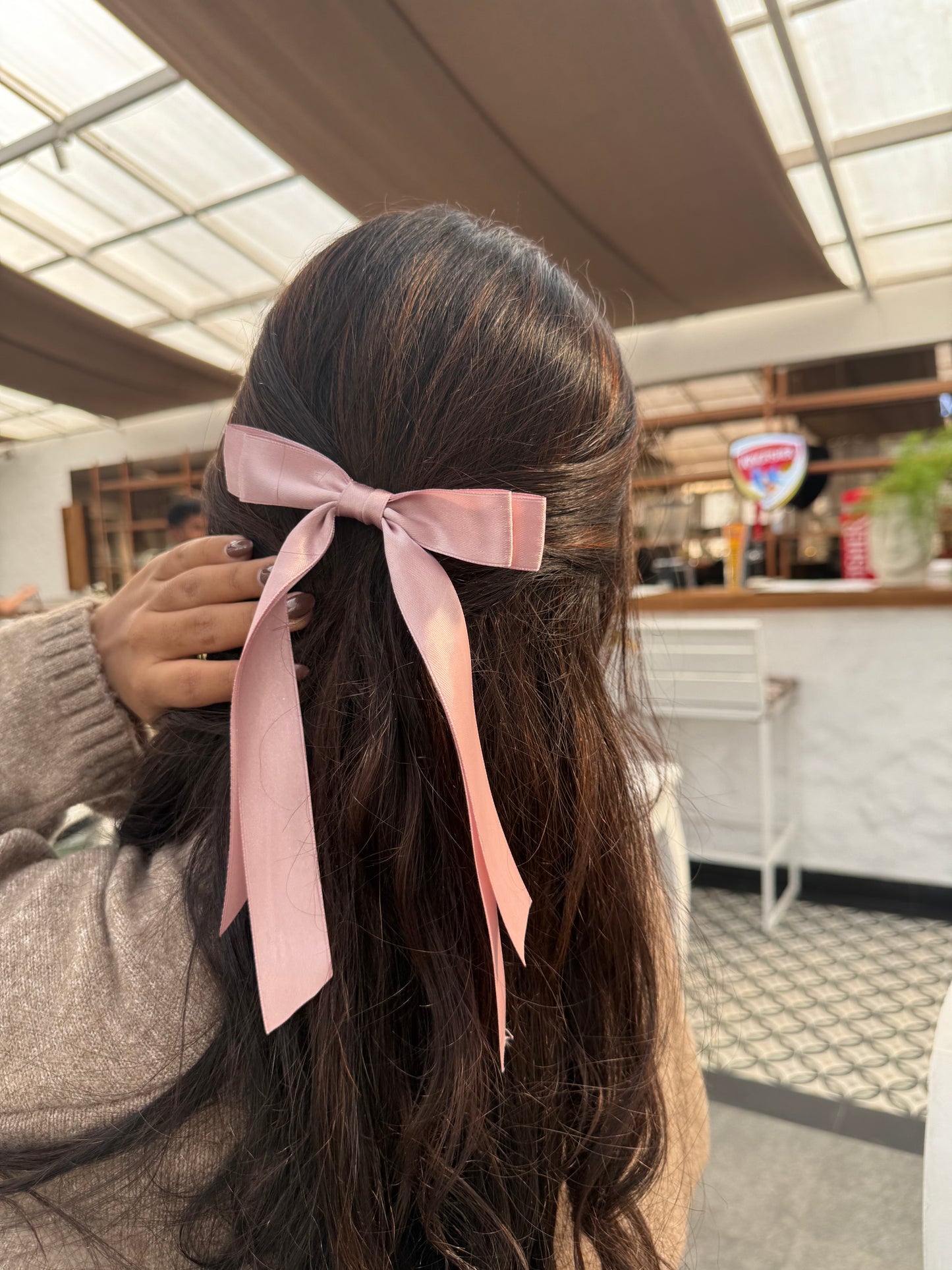 Sweet Rosette Ribbon Bow