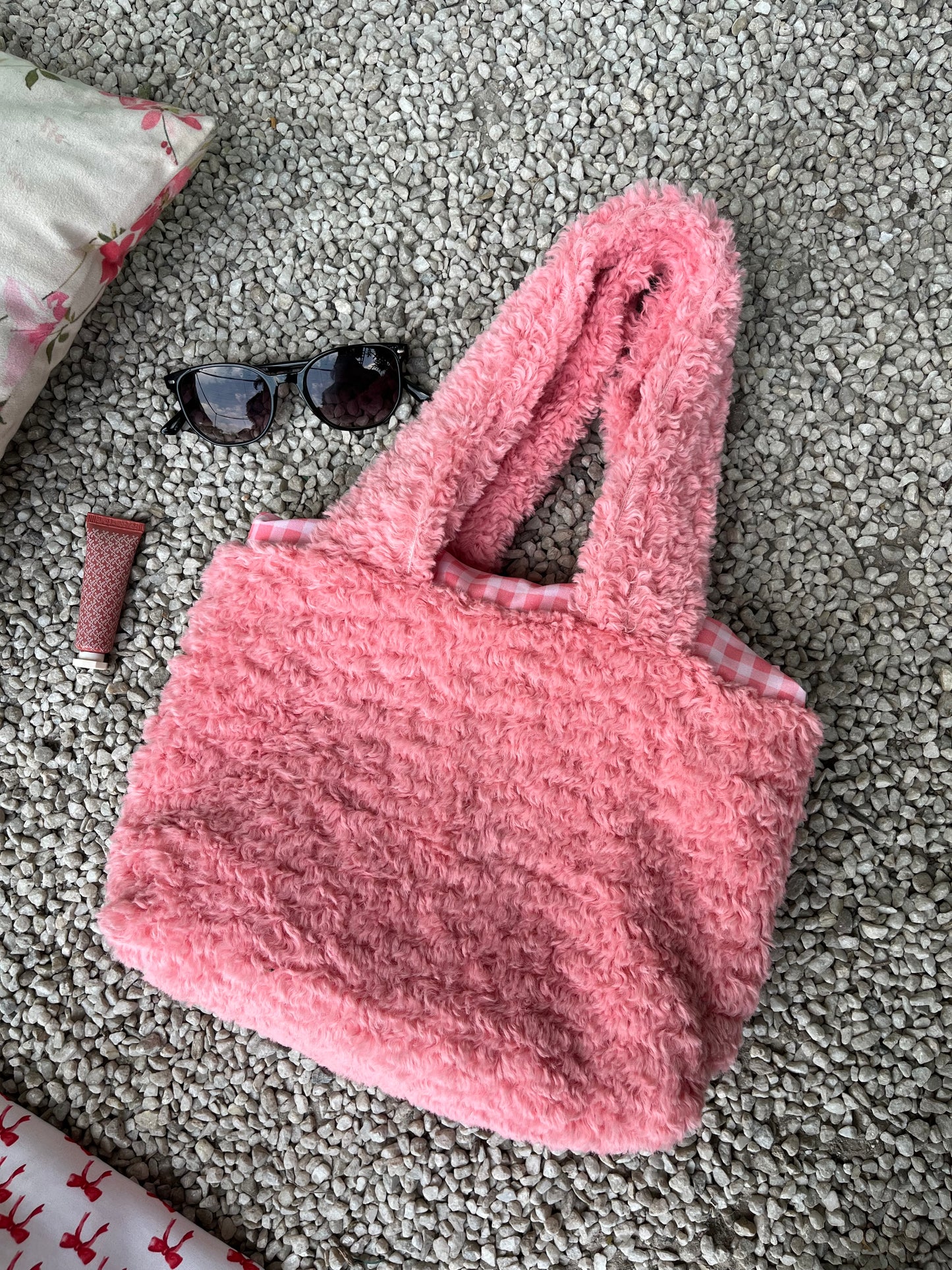 Teddy Pink Tote Bag