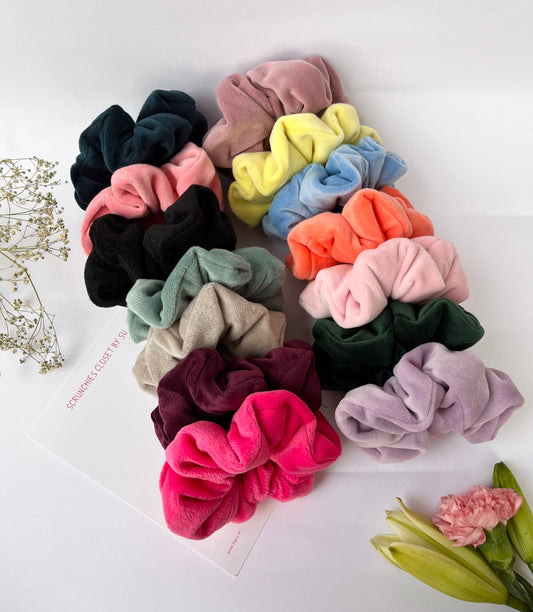 Luxe Velvet Scrunchies Set