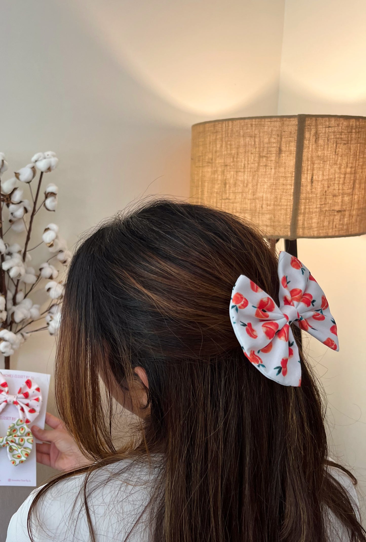 Peach Summer Classic Bow