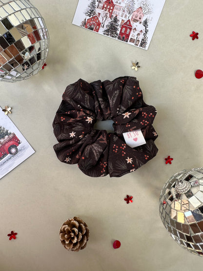 Winter Florals Scrunchie