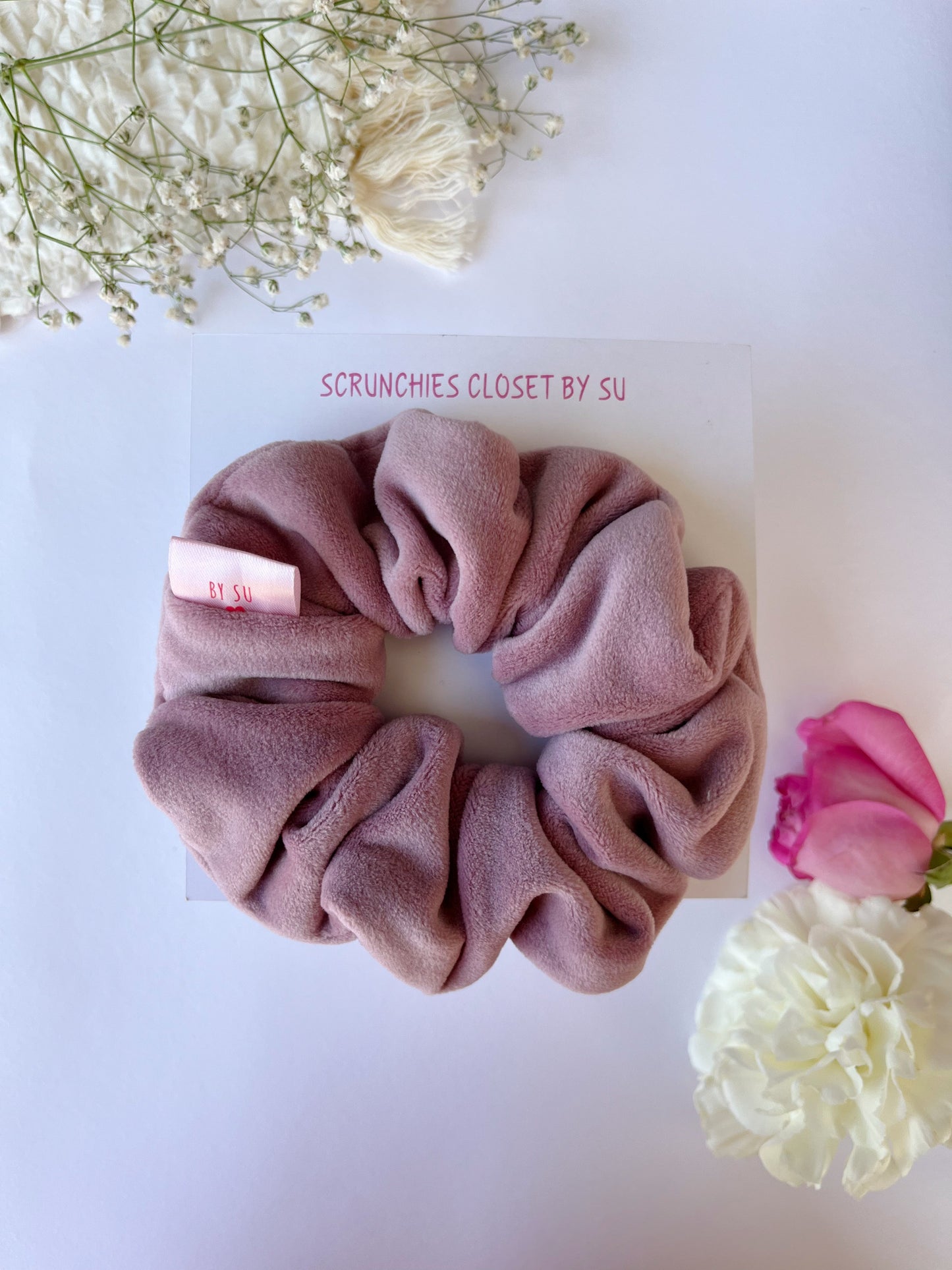 Dusty Lilac Velvet Scrunchie