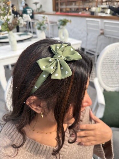 Green Darling Bow Hairband