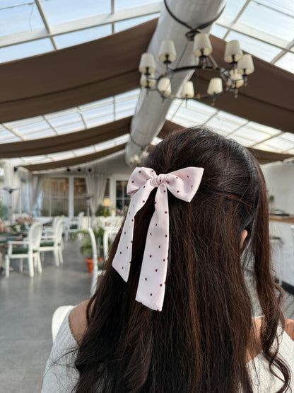 Pink Dottie Tailbow
