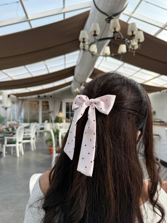 Pink Dottie Tailbow