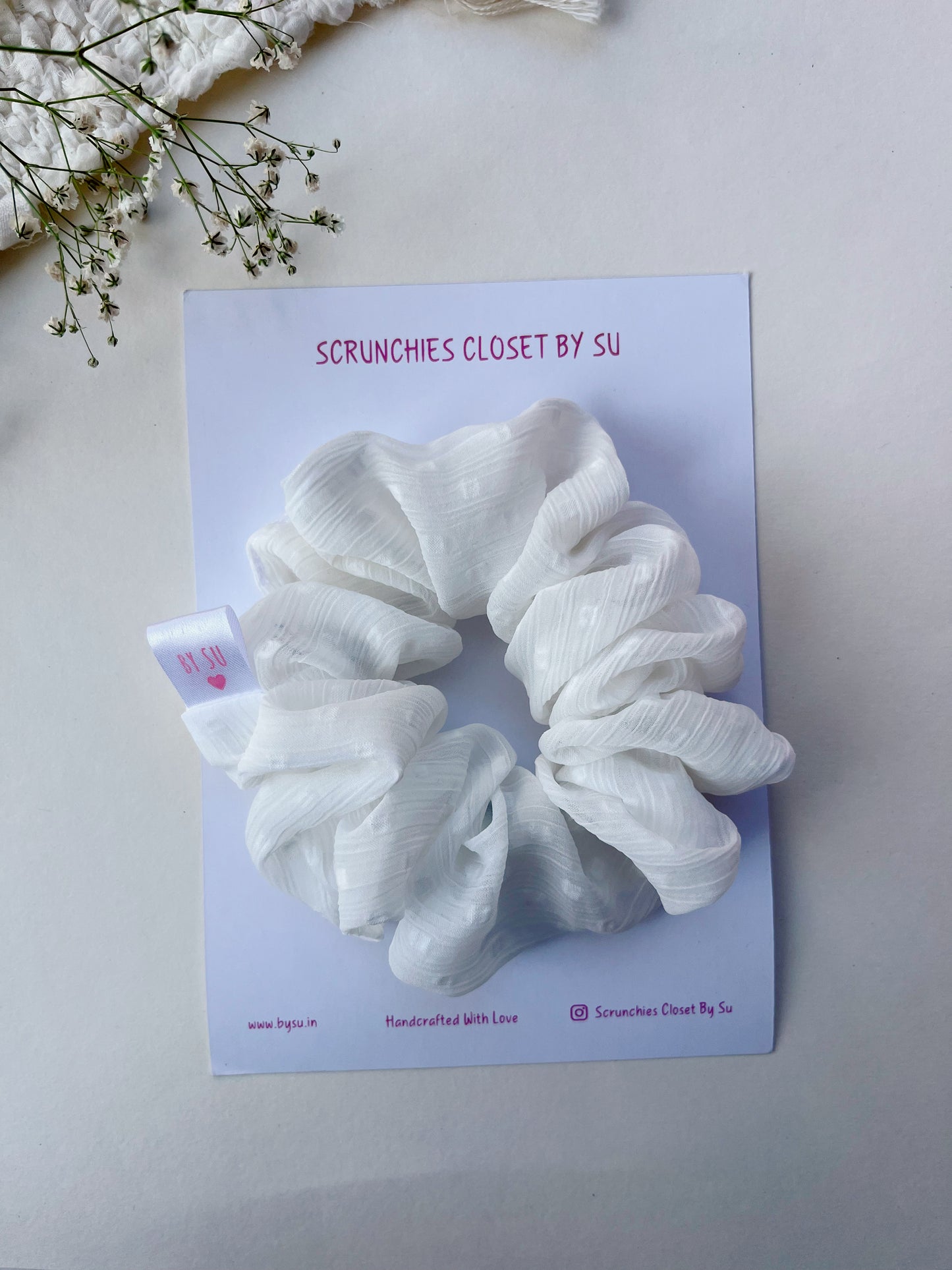 Snowflake Scrunchie
