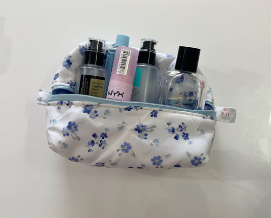 Blue Floral Pouch