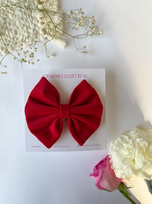 Corduroy Classic Hairbow