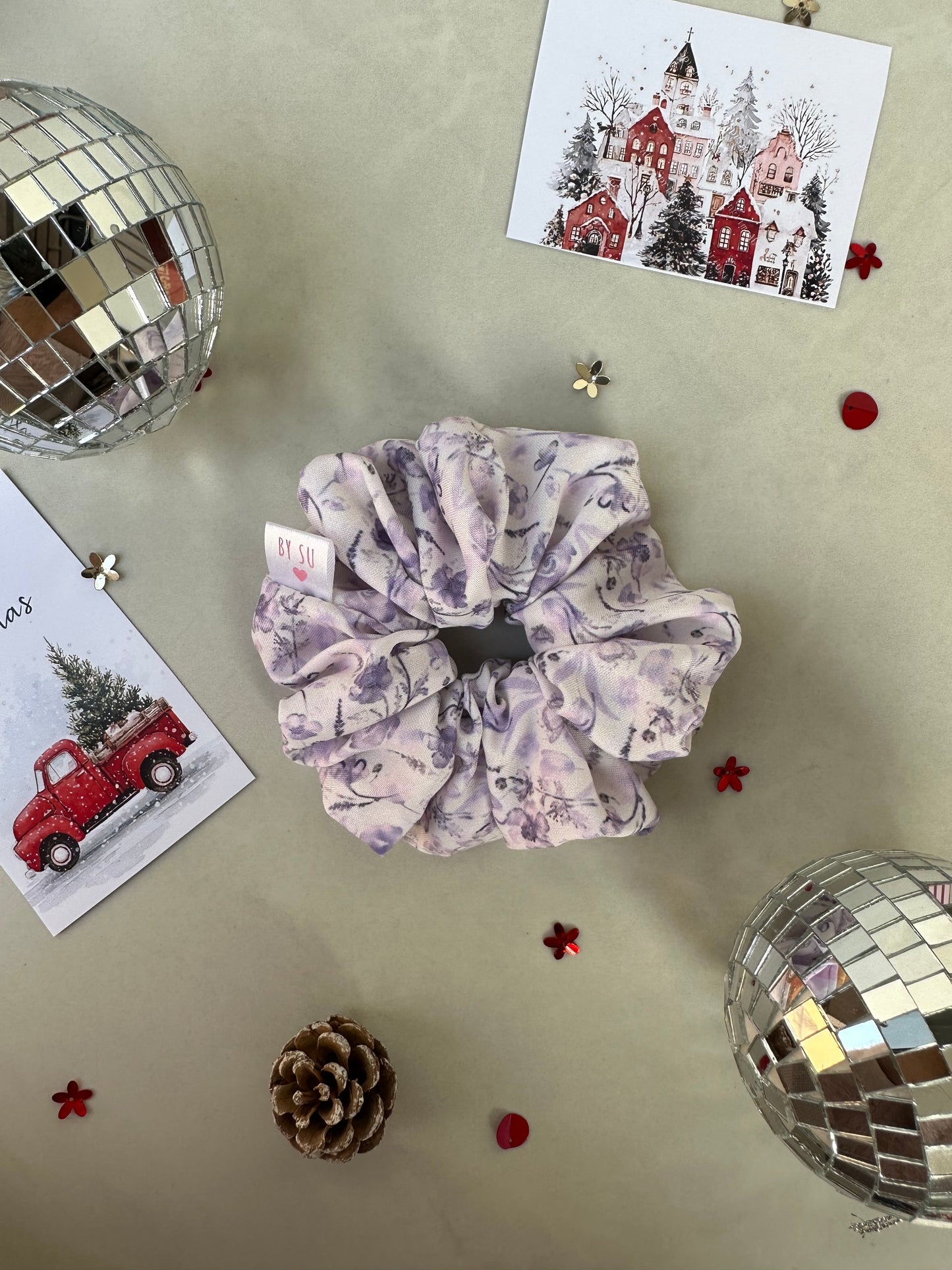 Lavender Mist Scrunchie