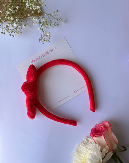 Red Velvet Bunny Hairband