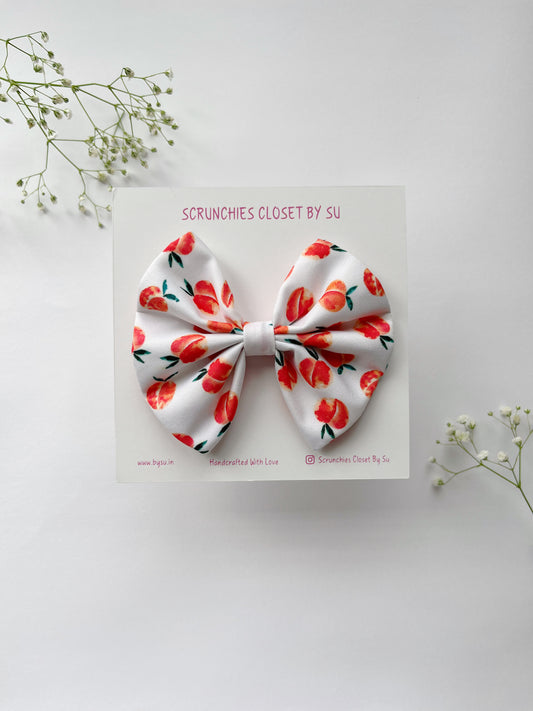 Peach Summer Classic Bow