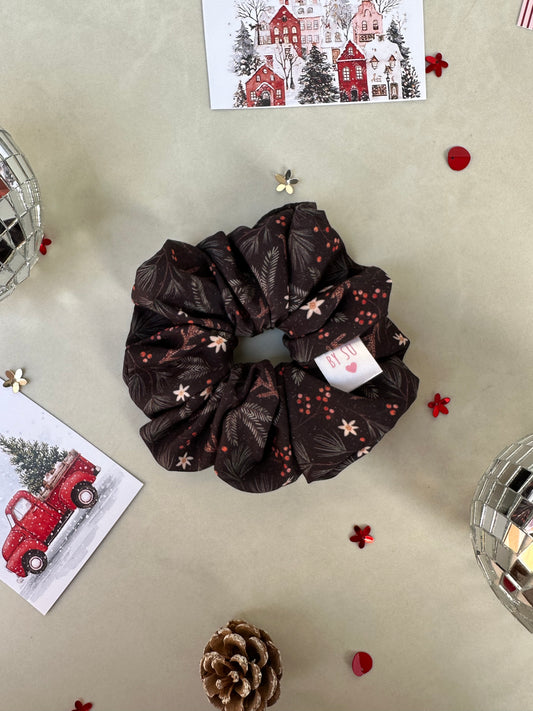 Winter Florals Scrunchie