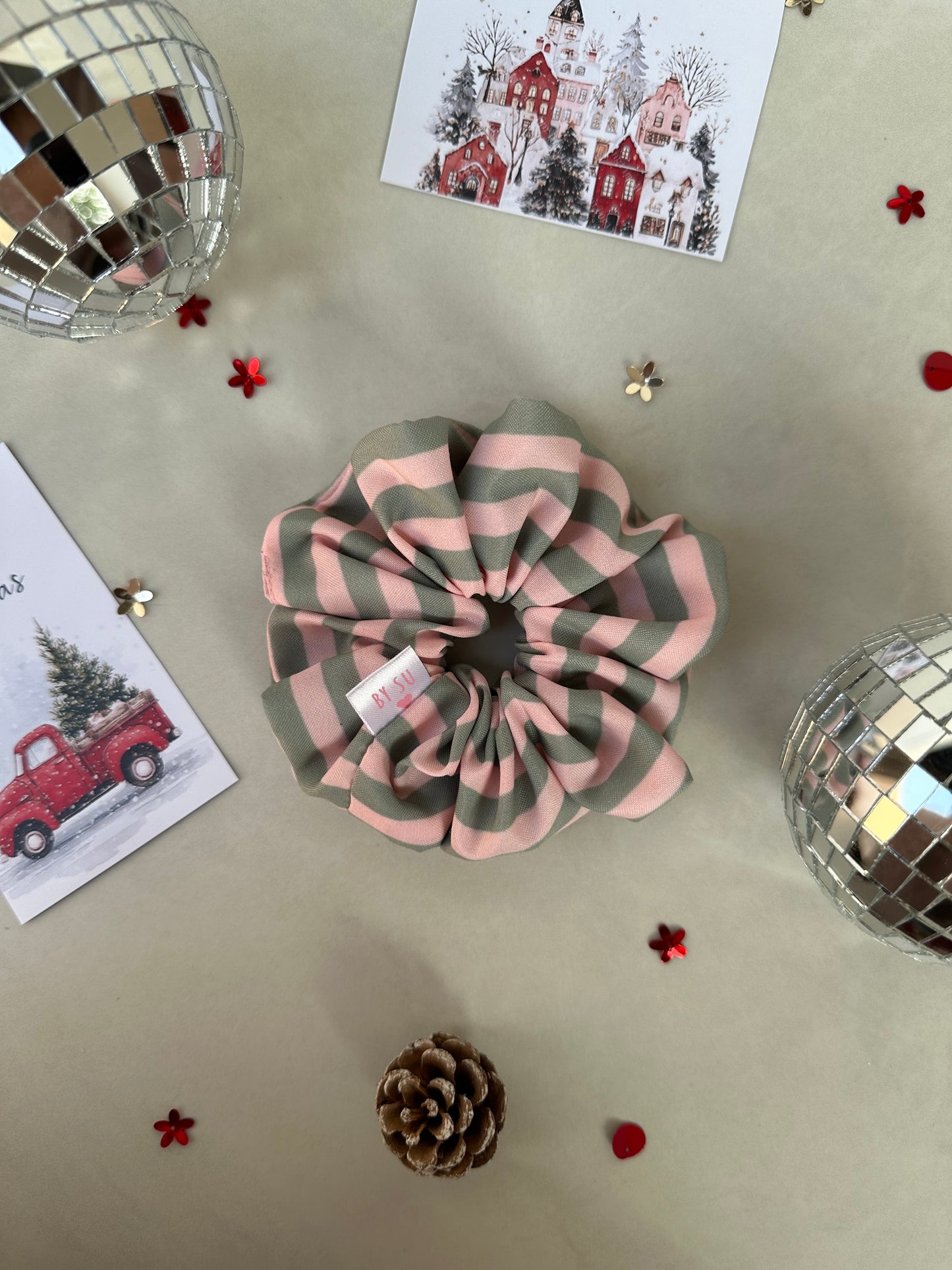 Sugarstripe Sweet Scrunchie