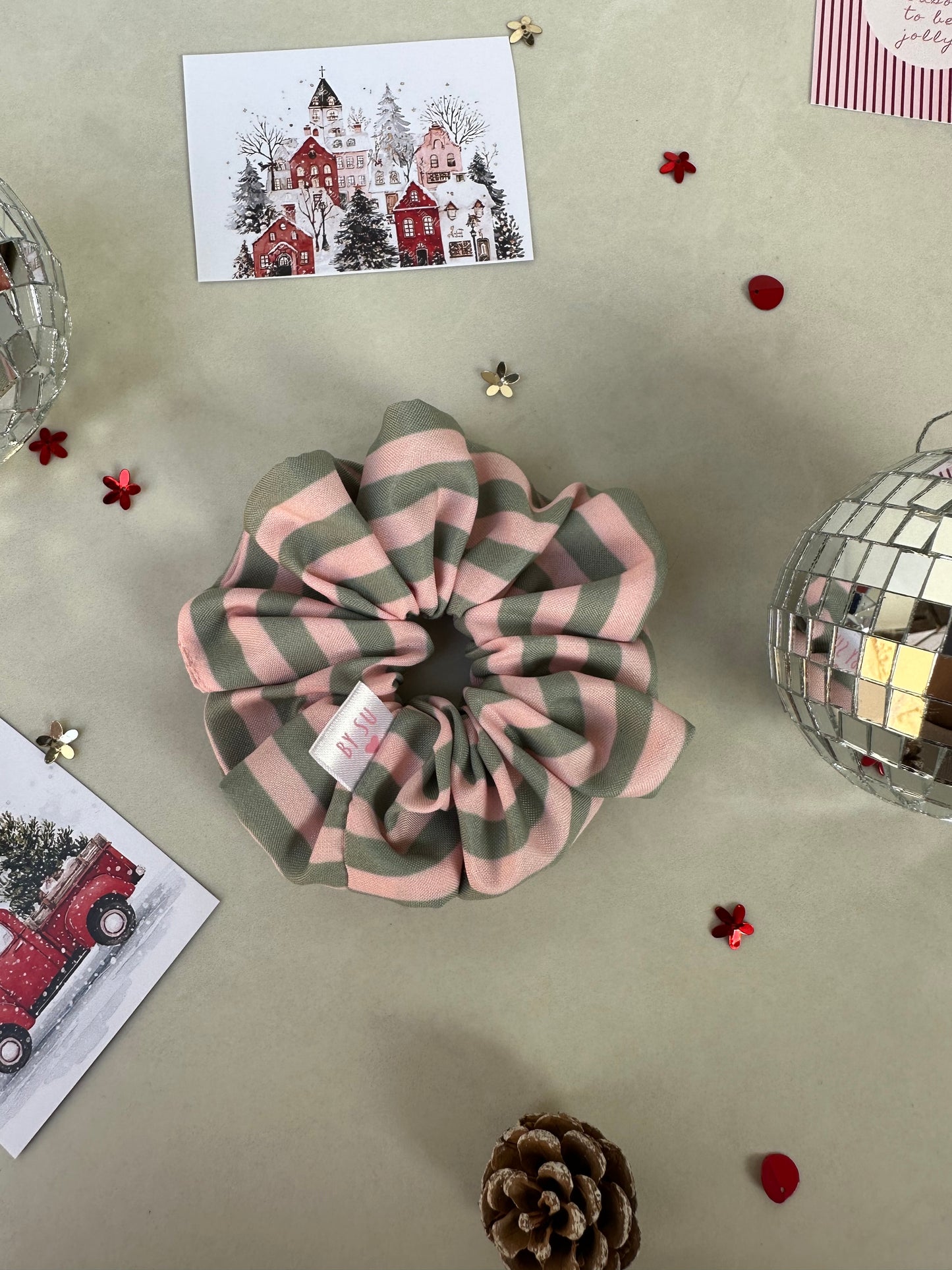 Sugarstripe Sweet Scrunchie