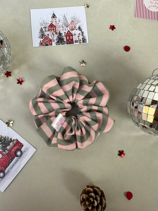 Sugarstripe Sweet Scrunchie