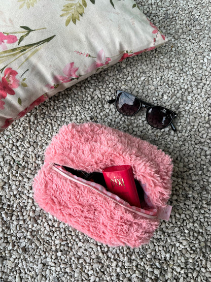 Pink Teddy Pouch