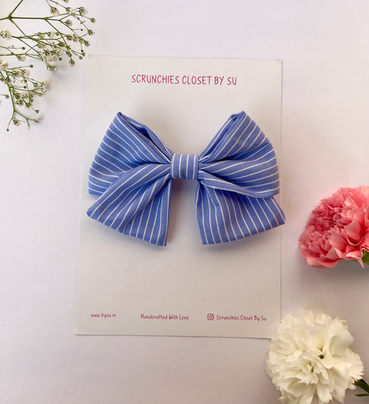 Classic Blue Bow