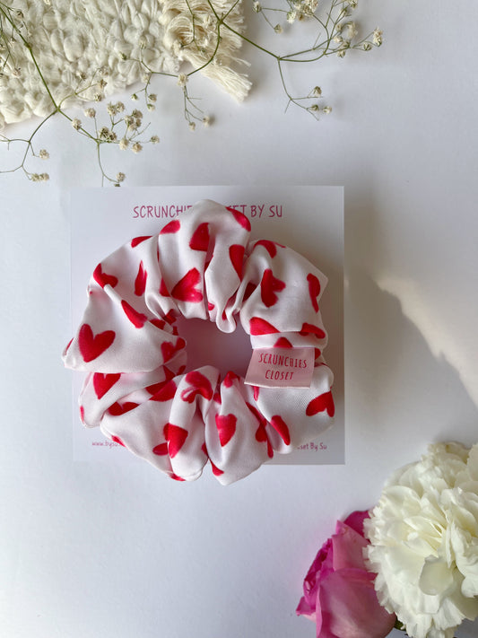 Red Sweetheart Scrunchie