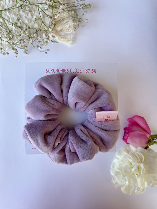 Lavender Velvet Scrunchie