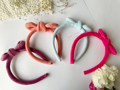 Hot Pink Velvet Bunny Hairband