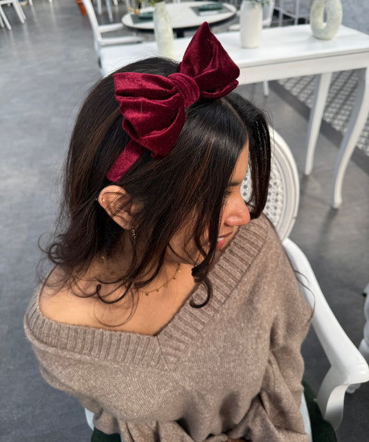 Garnet Kiss Bow Hairband