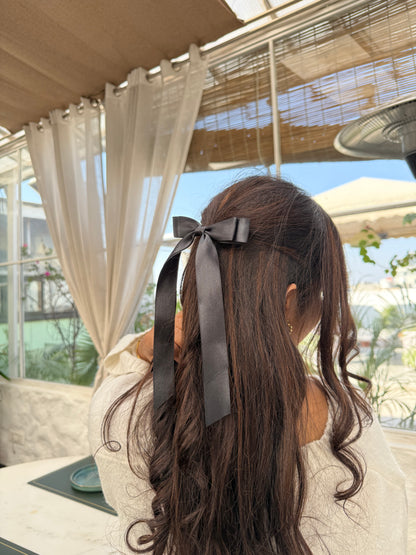 Noir Ribbon Bow
