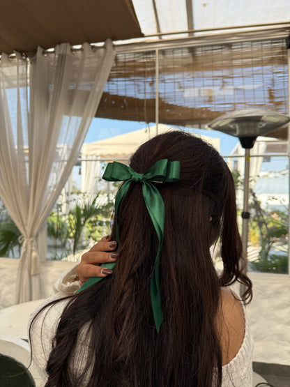 Holiday Pine Ribbon Bow