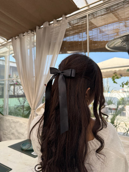 Noir Ribbon Bow