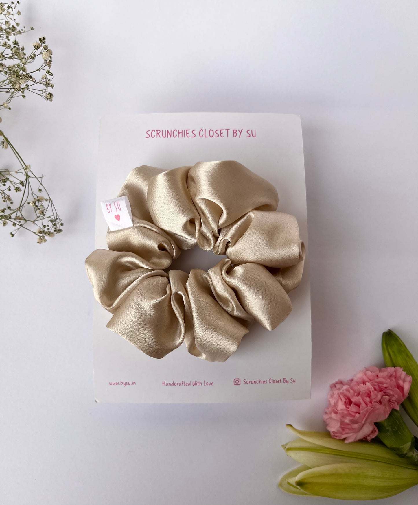 Copper Satin Scrunchie