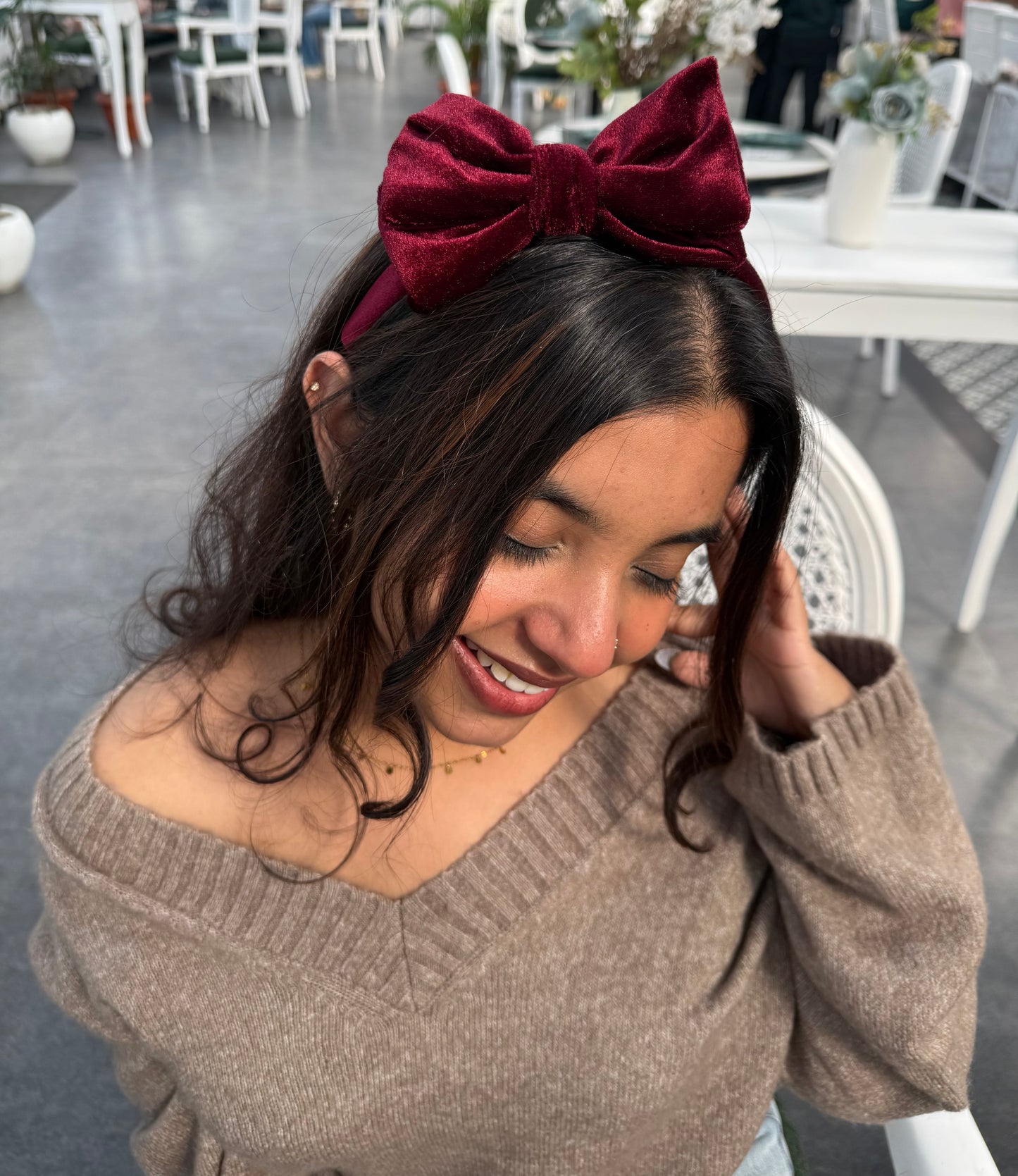 Garnet Kiss Bow Hairband