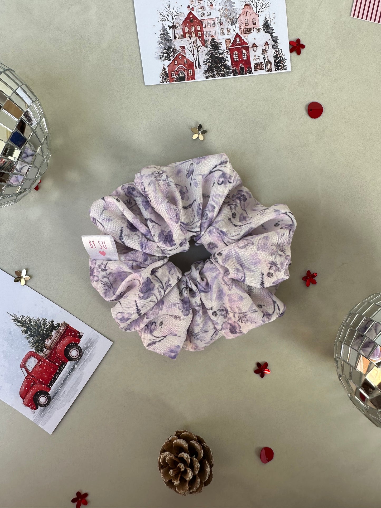 Lavender Mist Scrunchie